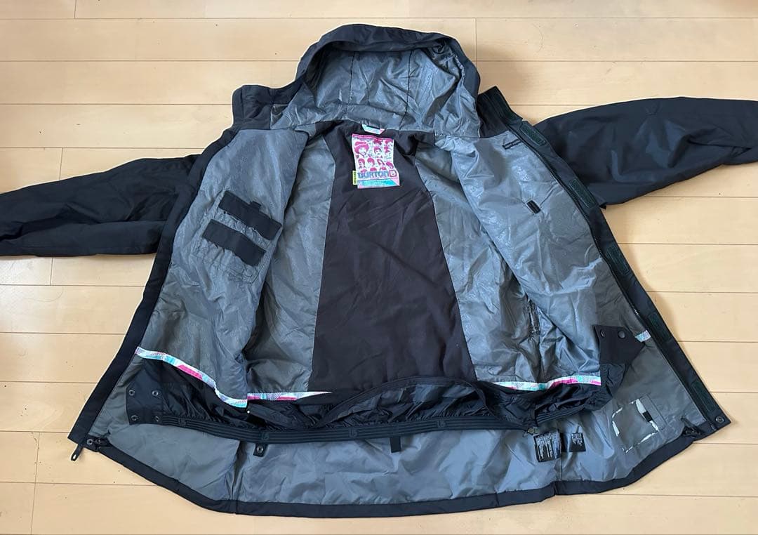BURTON フード付きスノーボードウェア XLサイズ ブラック