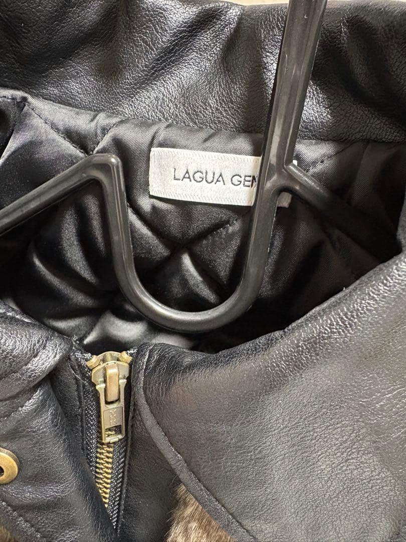 お値下げ中！！LAGUA ファー レザー ボンバージャケット