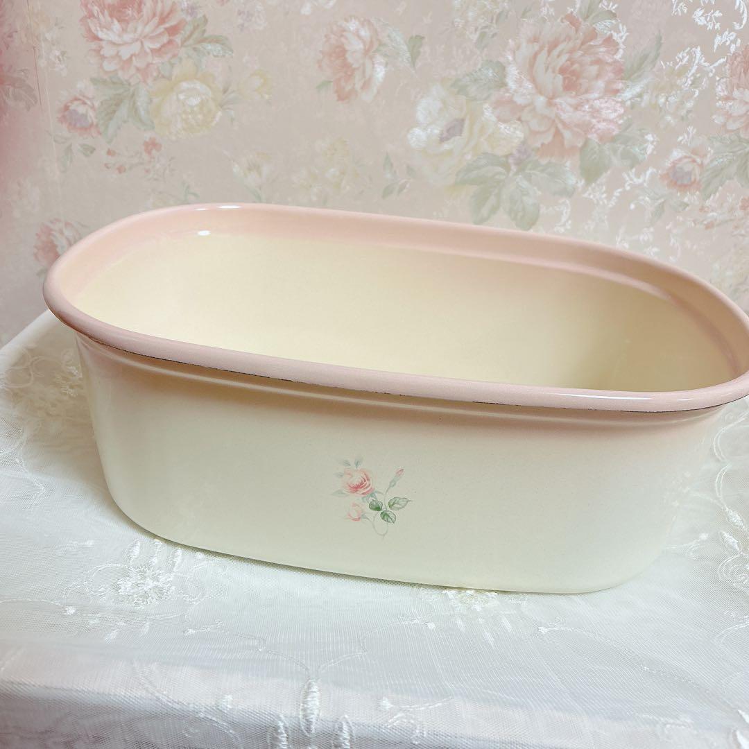 ① 箱付新品 琺瑯ウォッシュタブ プランドパリ 洗い桶/イマン imaneマニー