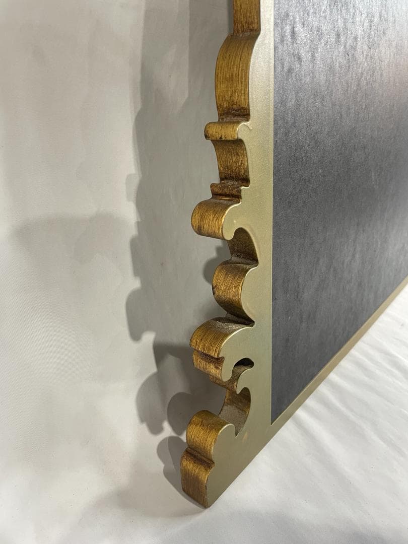 ◻︎ZARA ◻︎　ゴールド ウッド ウォールミラー　フランス　鏡