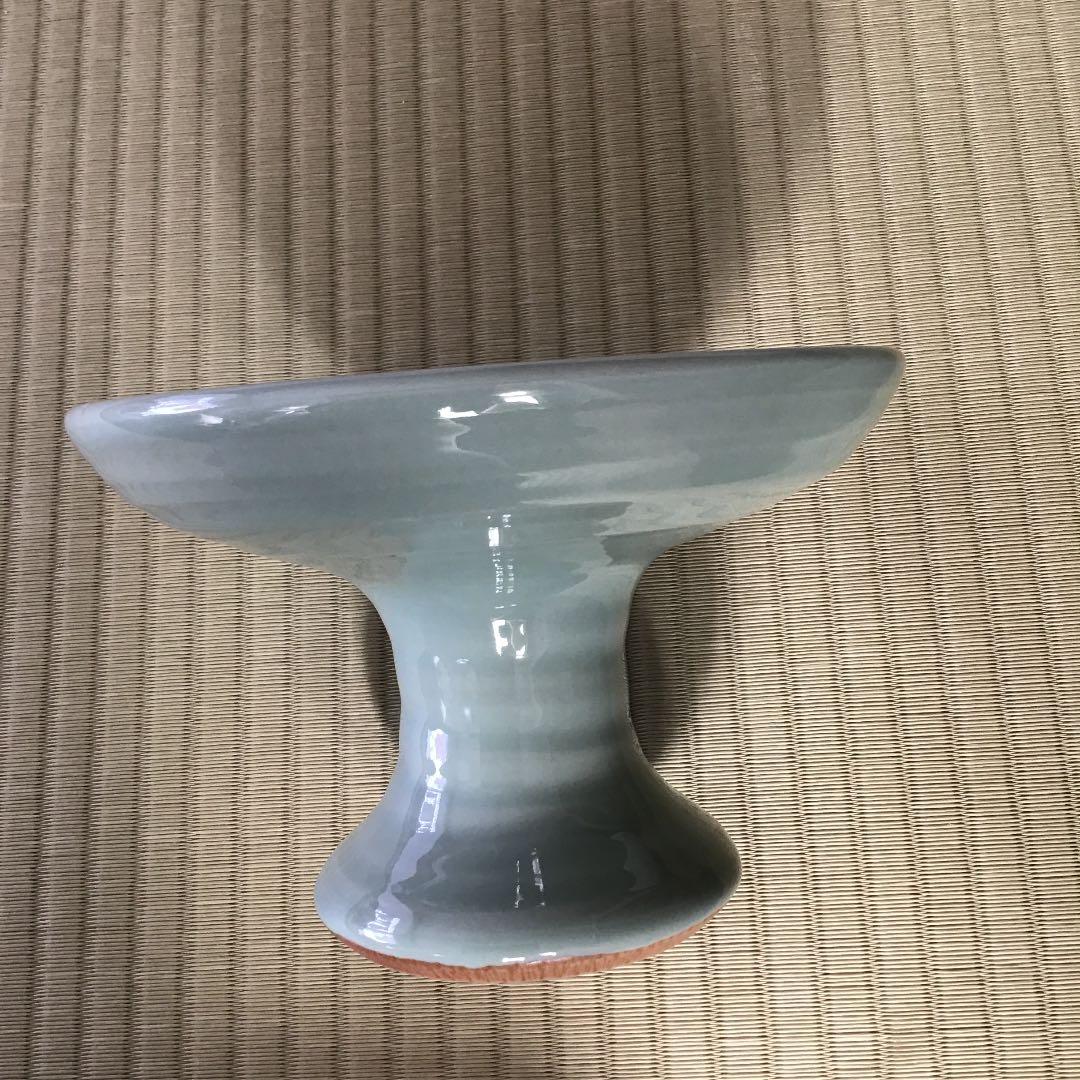 【宮永 東山 みやながとうざん  初代】青磁 高坏