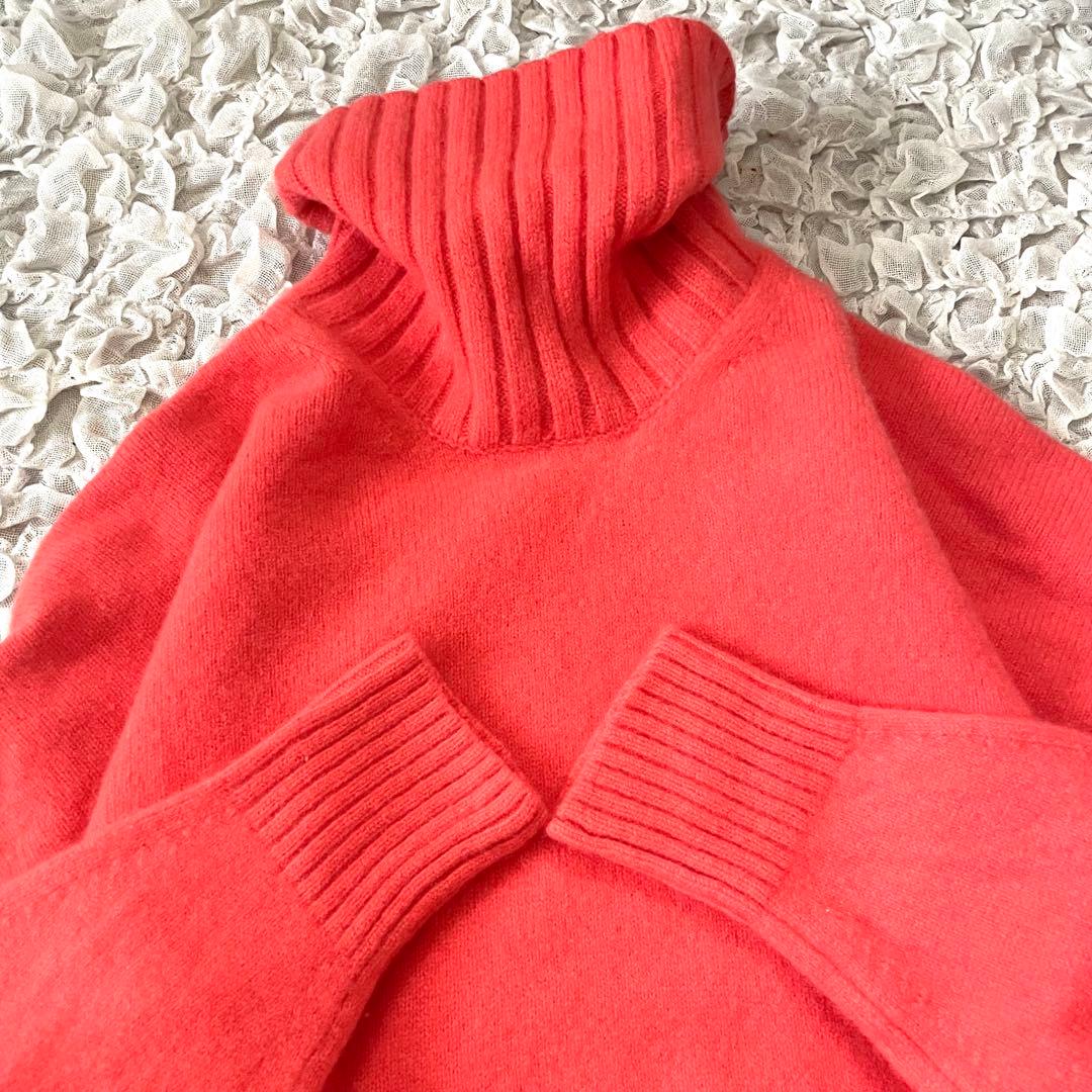 美品 B&Y ユナイテッドアローズ　 ウールカシミヤ タートルニット　ピンク