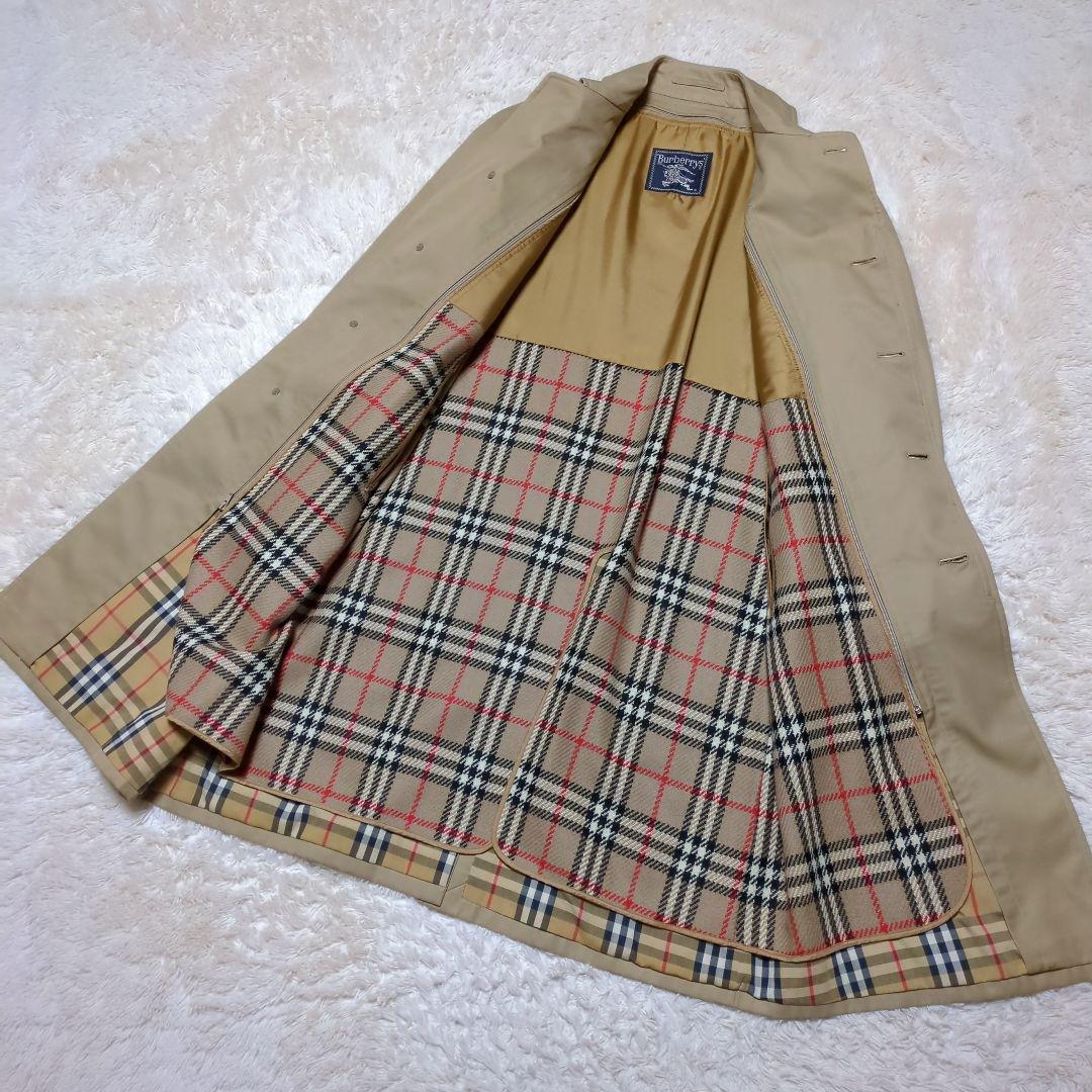 BURBERRY　ライナー付きステンカラーコート　L　ノバチェック　ベージュ