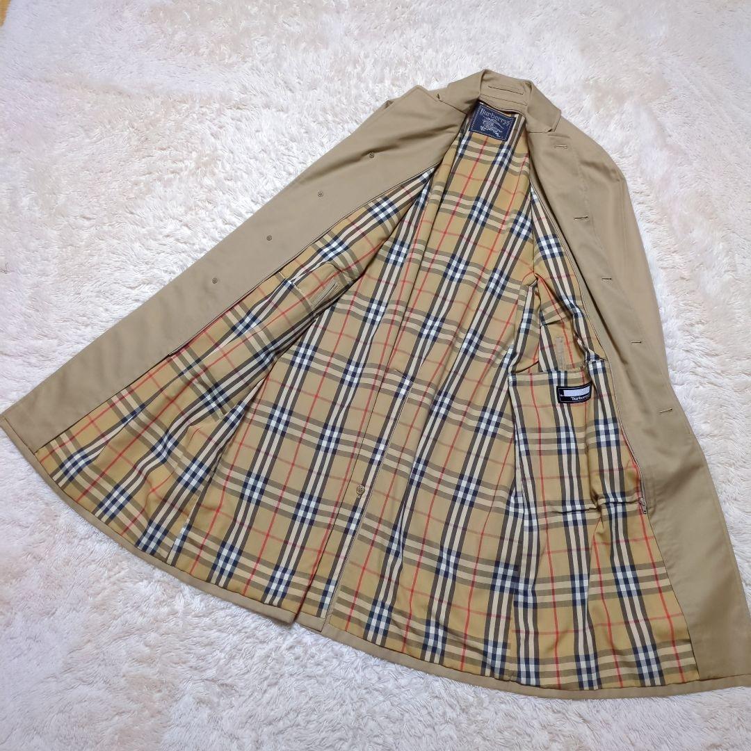 BURBERRY　ライナー付きステンカラーコート　L　ノバチェック　ベージュ