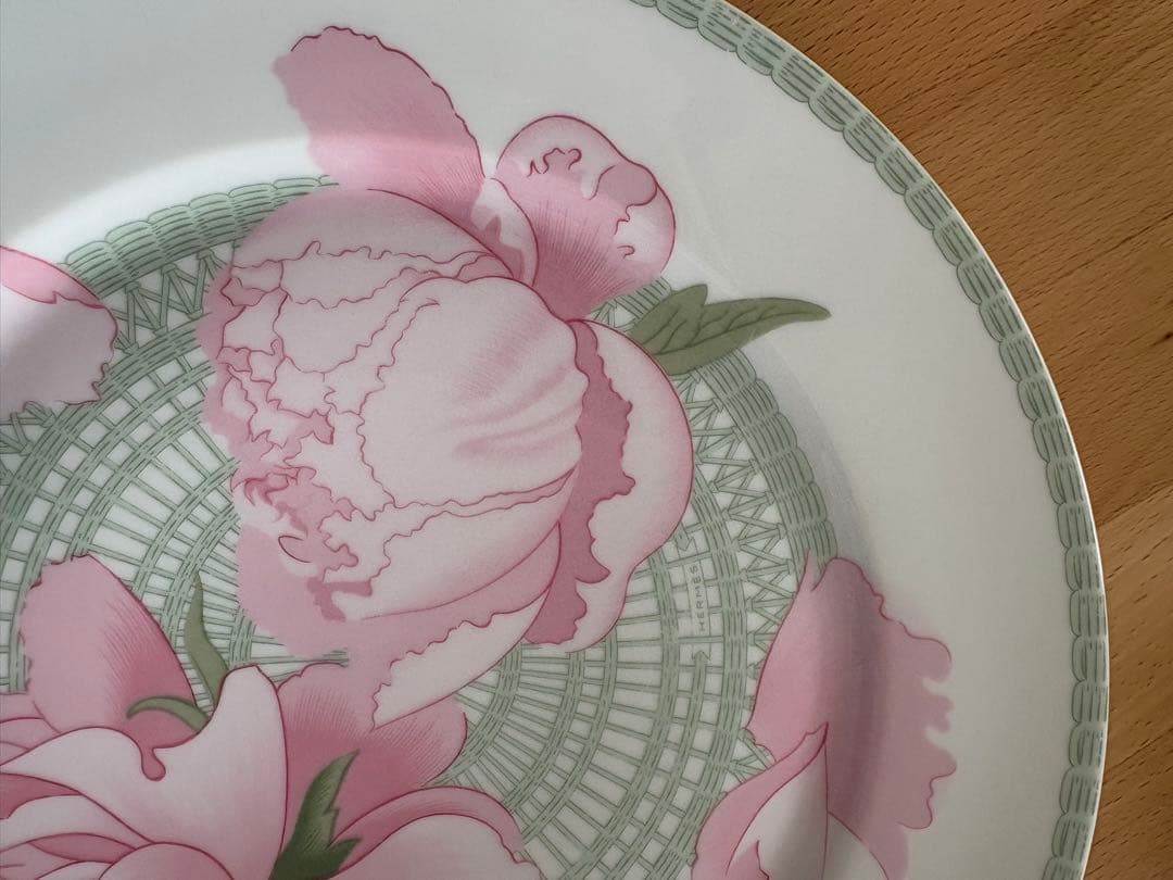 HERMES Les Pivoines 花柄皿