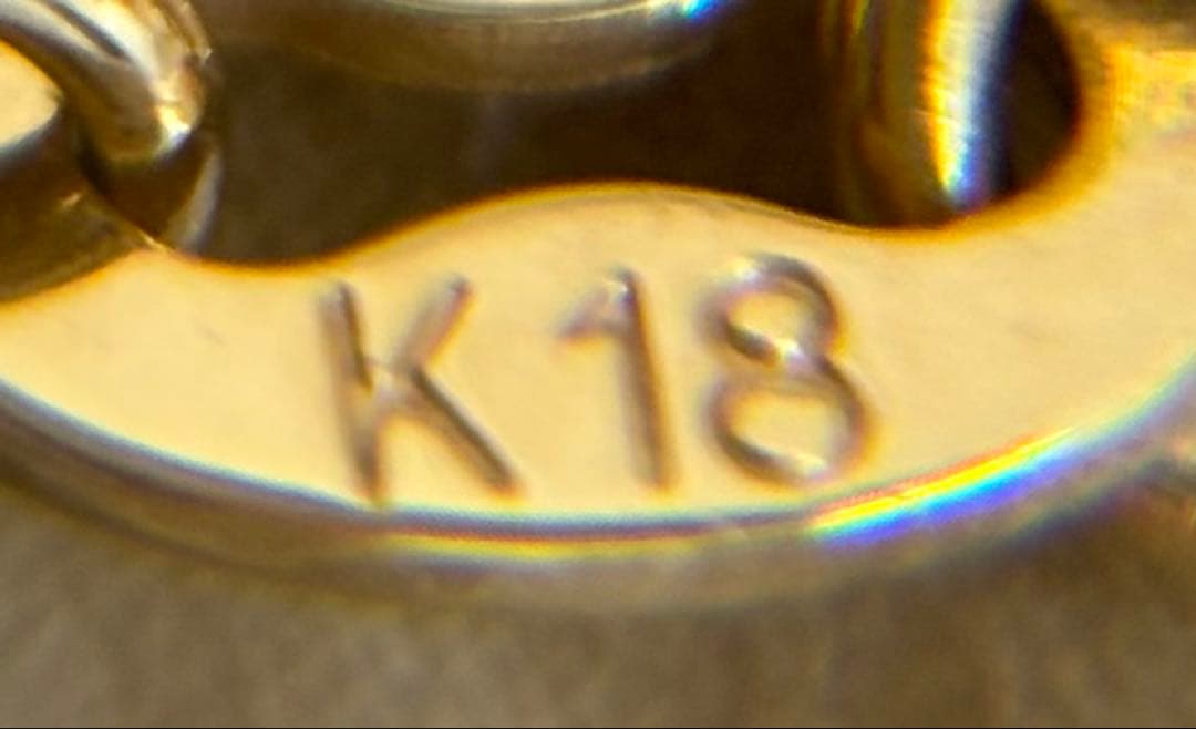 K18ブレスレット 【試着のみ未使用】軽量ですがデザイン性あり