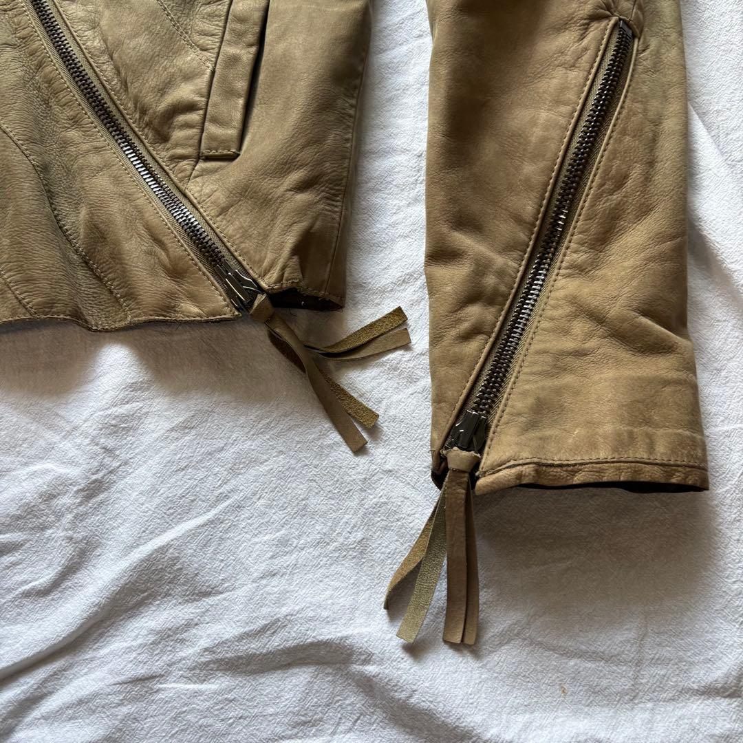 EMPORIO ARMANI ベージュ ジャケット レザー