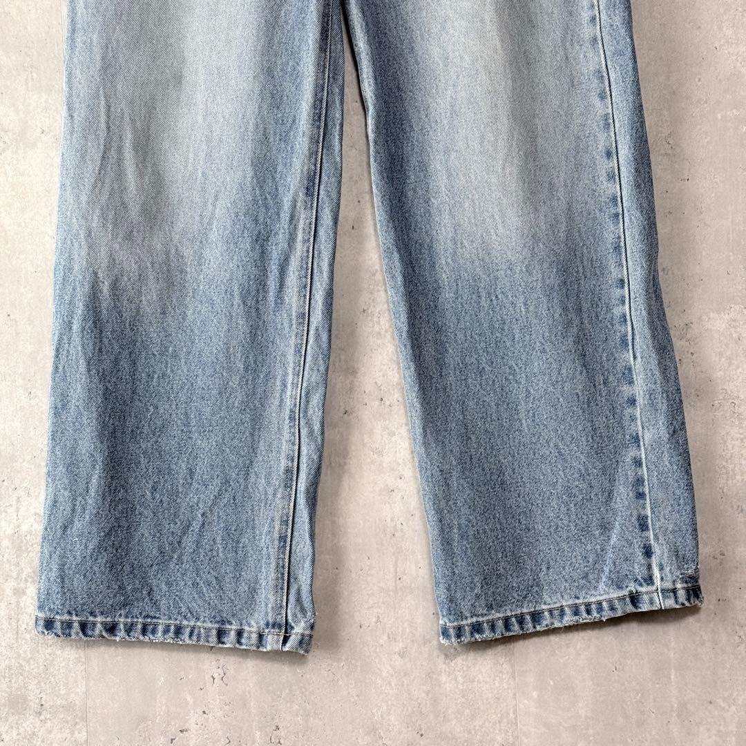 SENEE セニー ワイドデニムパンツ ダメージ ユーズド加工 サイズ S