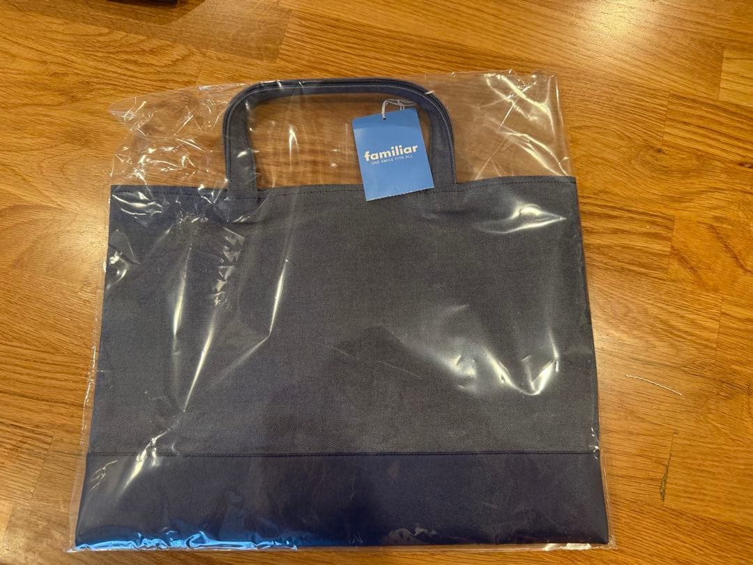 familiar ネイビートートバッグ