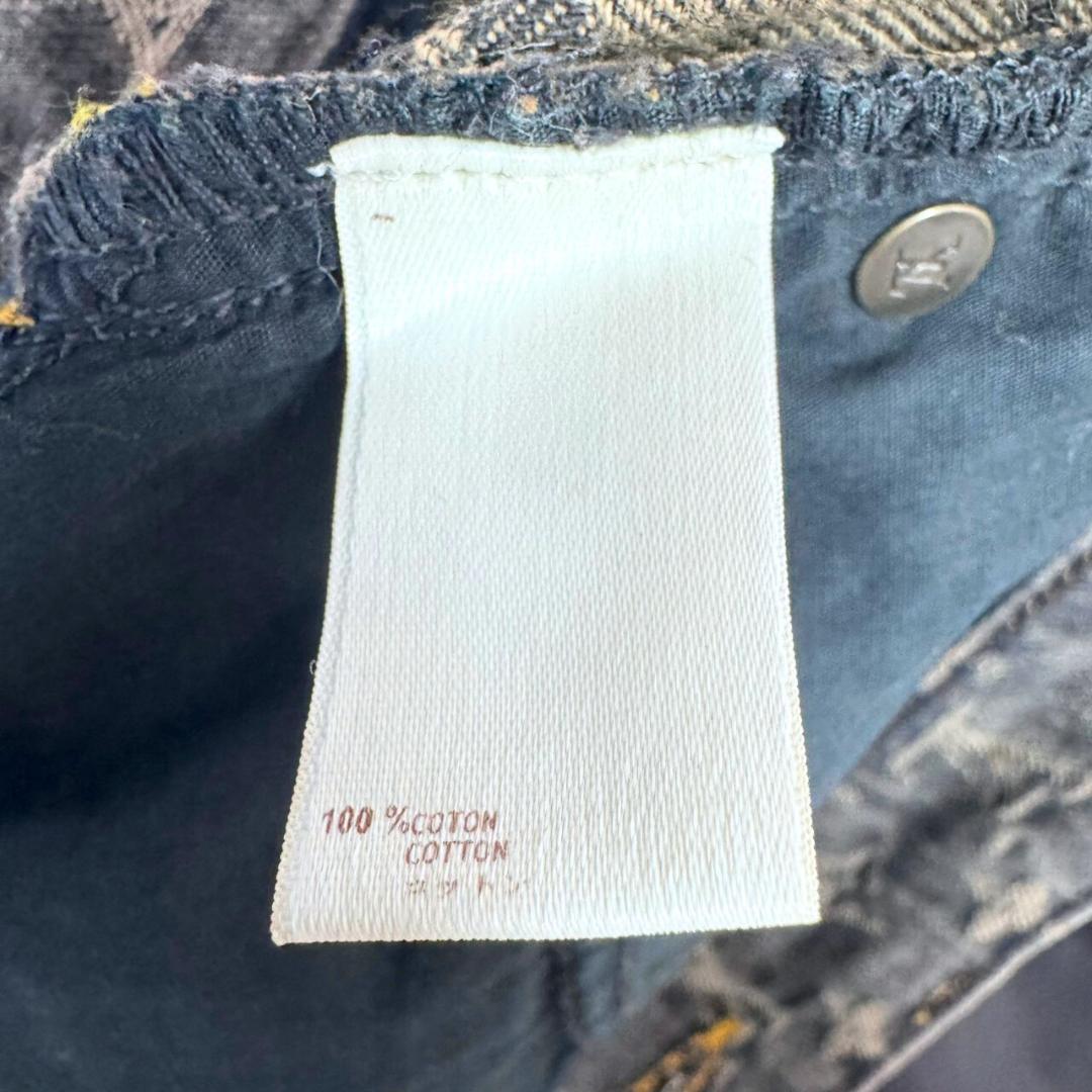 rina ヴィトン モノグラム ジャガード デニム パンツ 36 ジーンズ