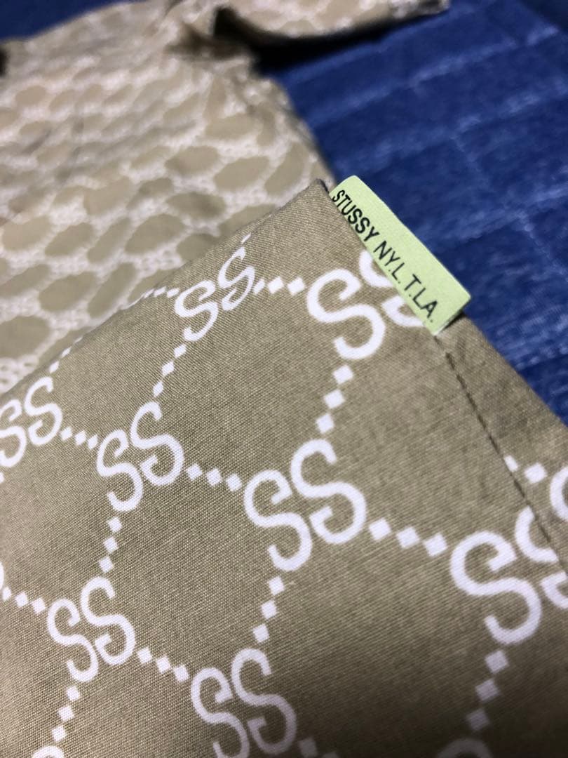 OLD STUSSY G◯CCI風モノグラムシャツM 美品