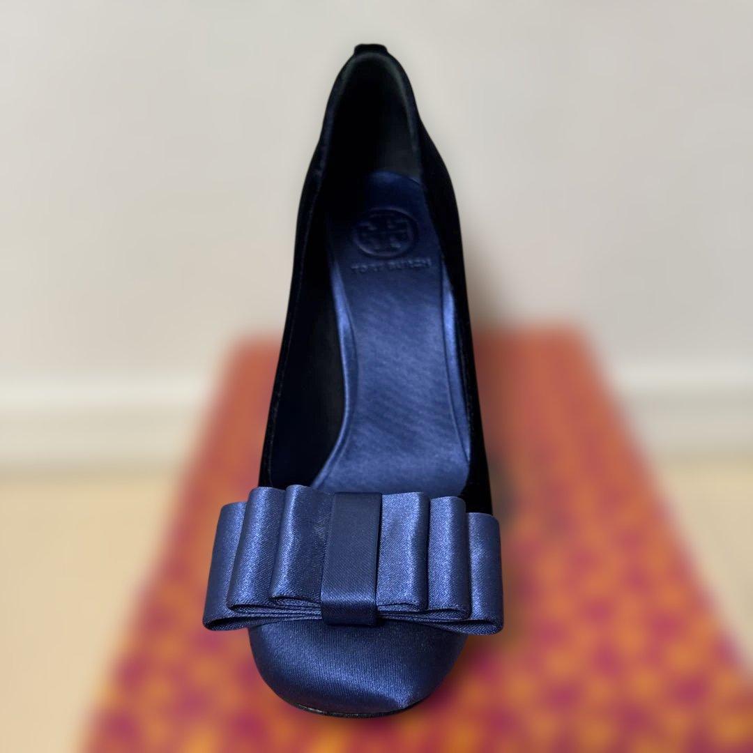 トリーバーチ　TORYBURCH パーティーヒール　ベロア