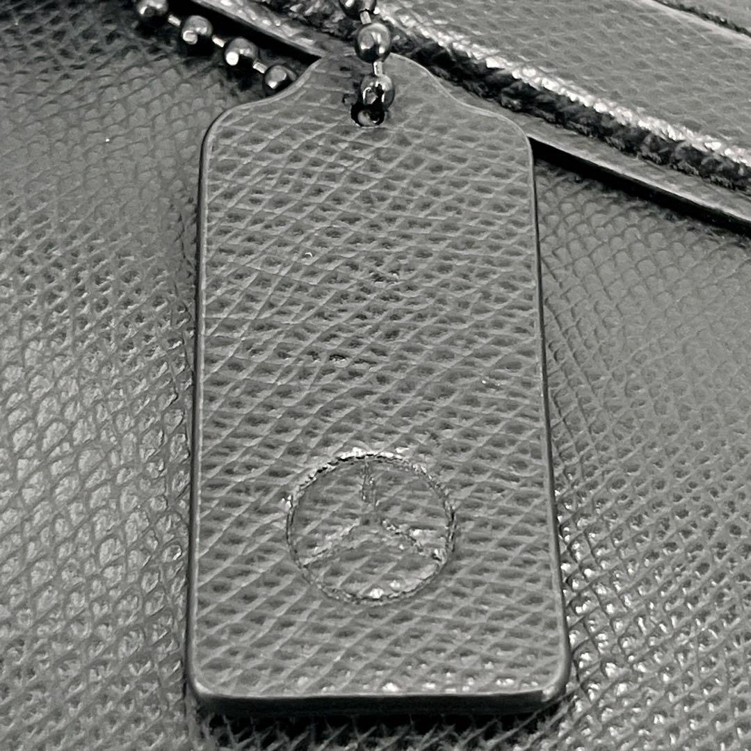 コラボ　別注　コーチ×メルセデスベンツ　トートバッグ　メトロポリタン　レザー　黒