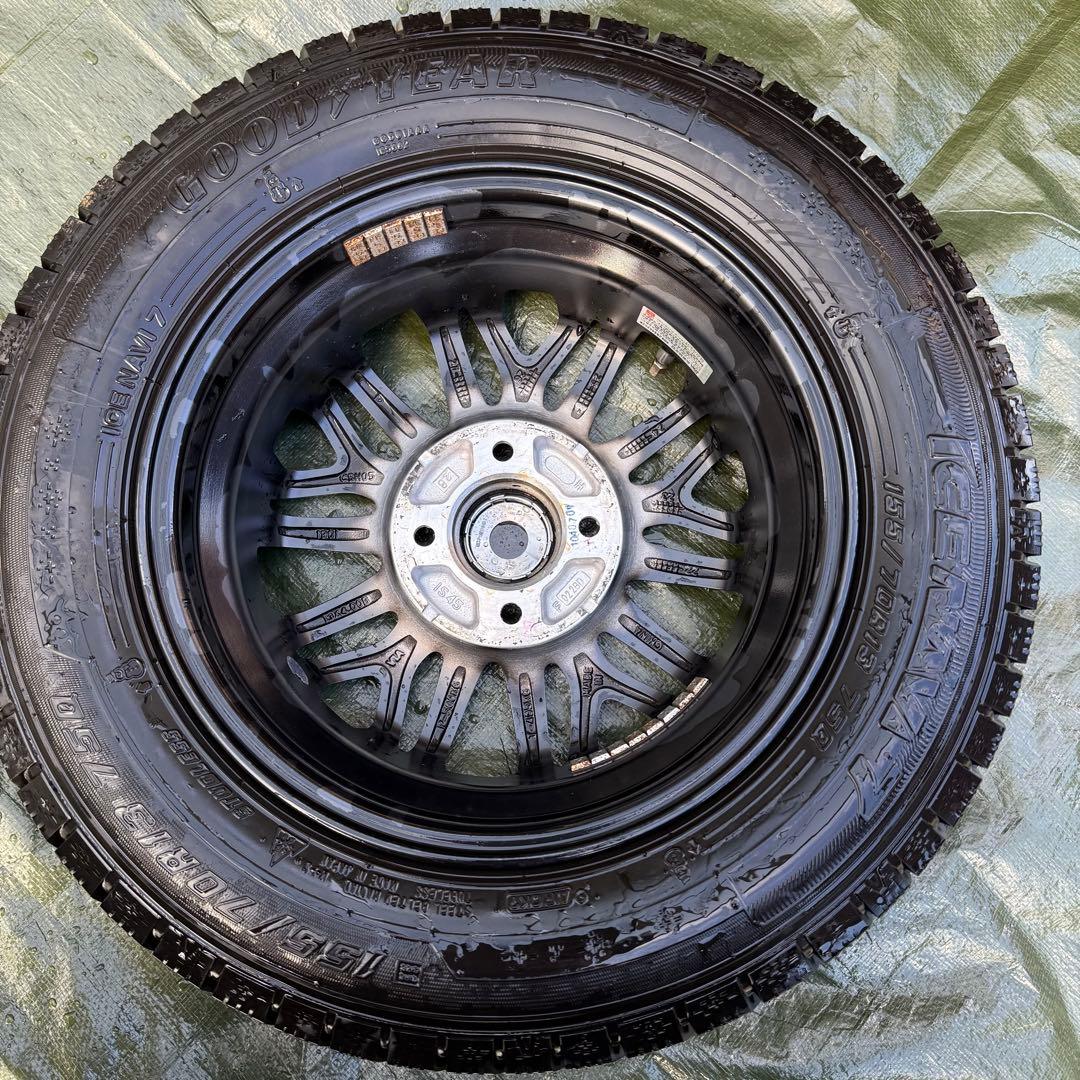 【送料込み】155/70R13 スタッドレスタイヤ アイスナビ ミライース