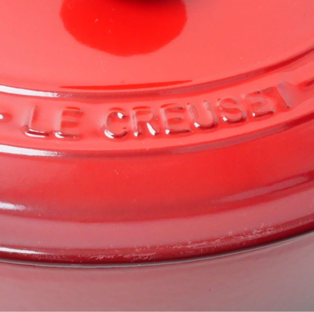 【美品】LE CREUSET　ココット オーバル チェリーレッド　25cm