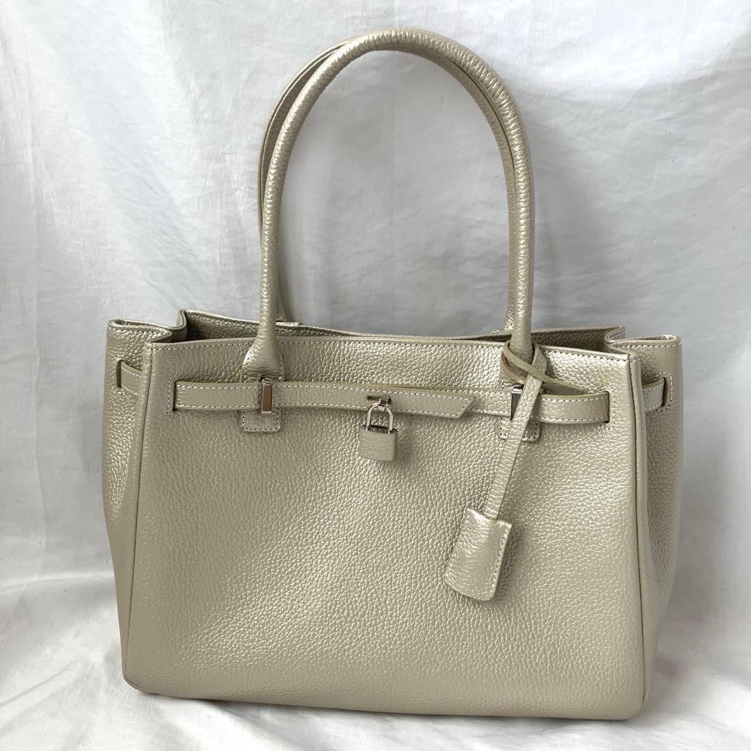 〈美品〉傅濱野 トートバック　ハンドバッグ ミーティア　レザー