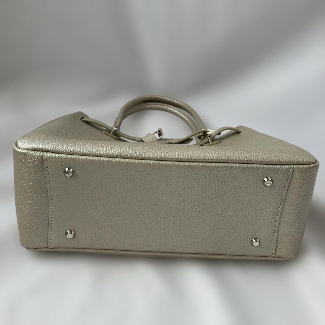 〈美品〉傅濱野 トートバック　ハンドバッグ ミーティア　レザー