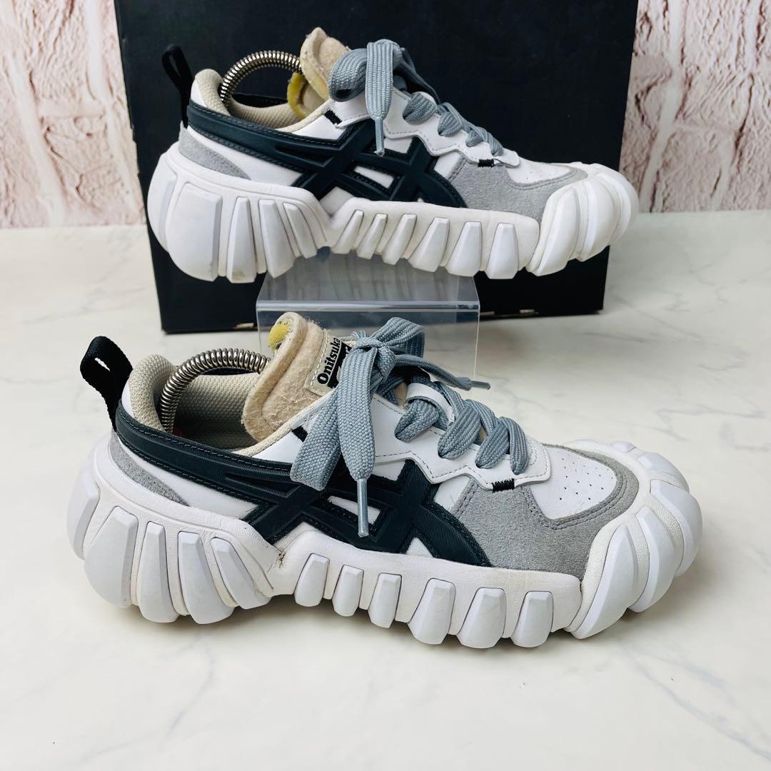 【名作】Onitsuka Tiger DENTIGRE 厚底 白 本革 23.5