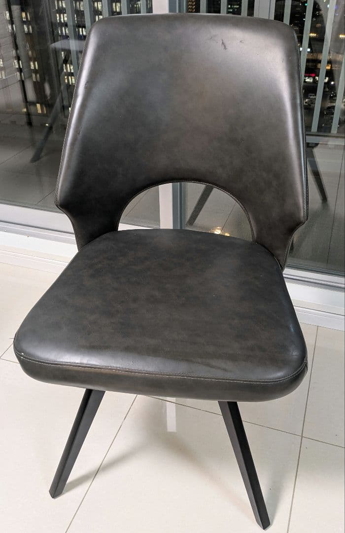 ※引取限定　ダイニングセット　テーブル　椅子　ベンチ　グレー　180cm