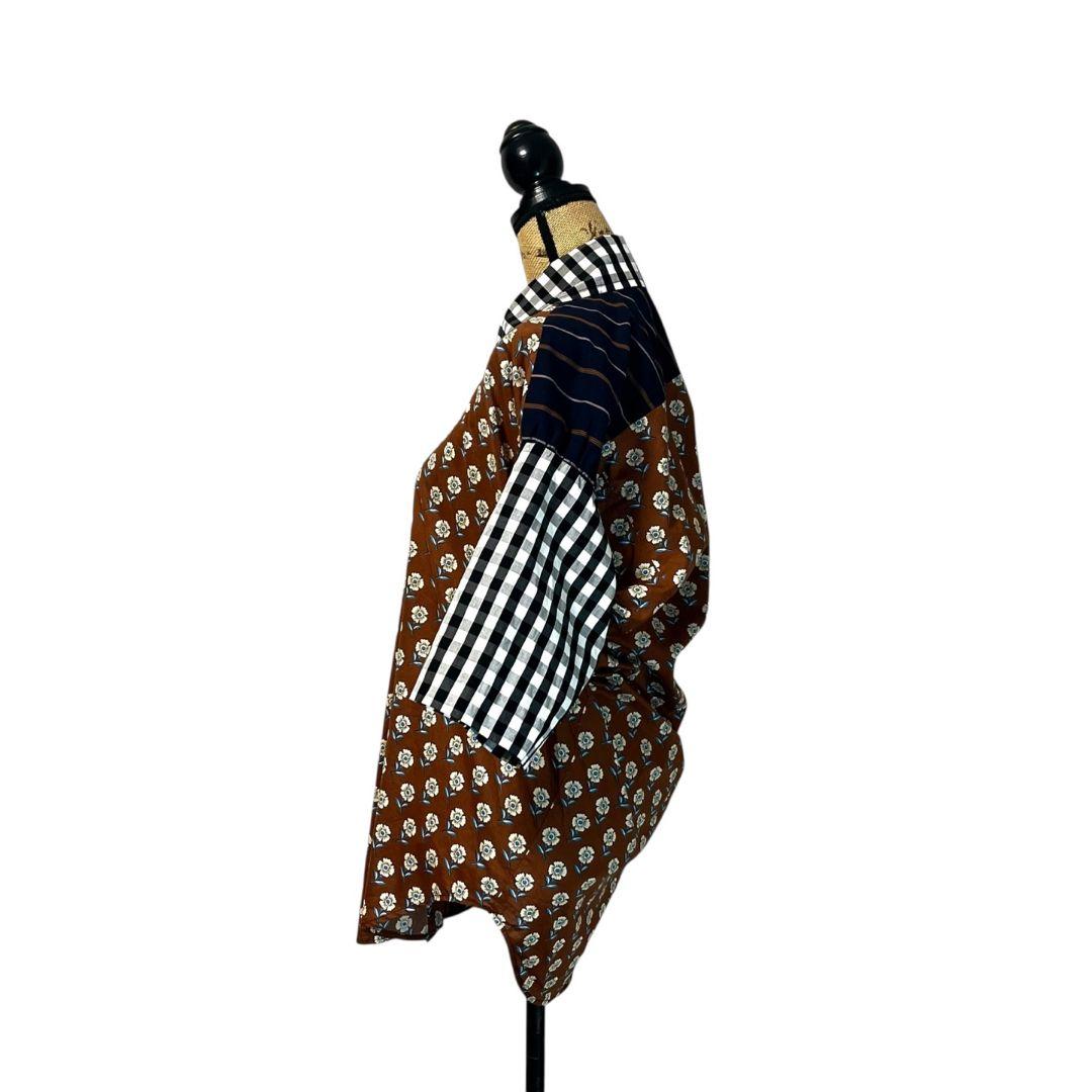 【現行品】【00】Vivienne Westwood 変形 切り替え 花柄シャツ