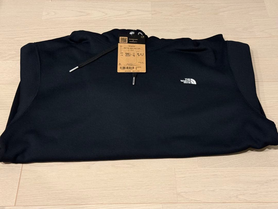新品未使用 THE NORTH FACE フーディーパーカー 黒 NT62342