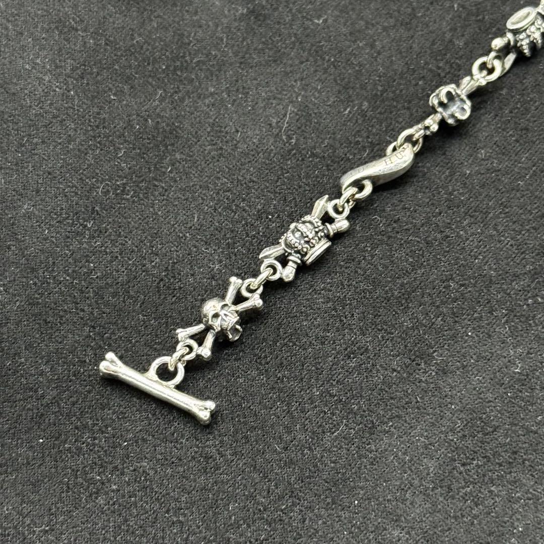 極美品✨ジャスティンデイビス ダブルクロス ブレスレット シルバー