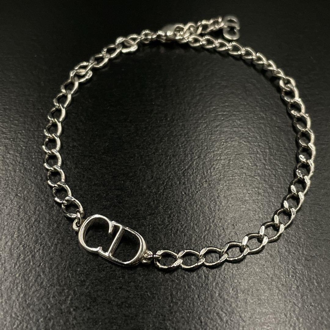 正規品　美品 オールド　Dior ブレスレット CDロゴ シルバー　y2k