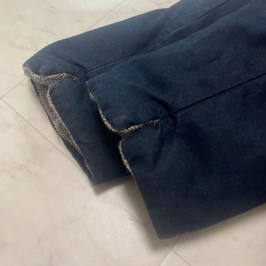 希少✨45R インディゴ染　ダウンジャケット　モッズコート　ネイビー　紺