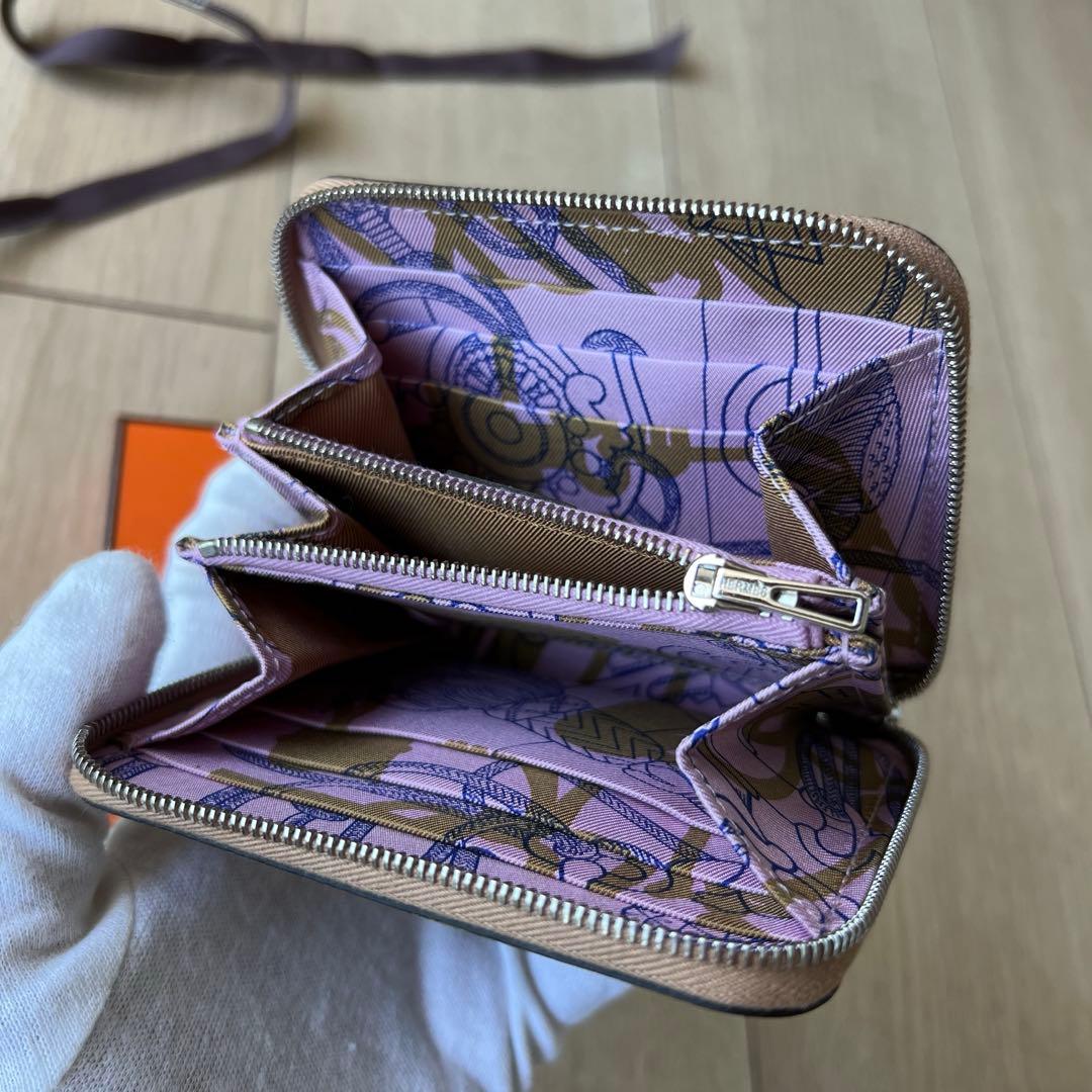 HERMESエルメス アザップ シルクインコンパクト ウォレット チャイ 新品！
