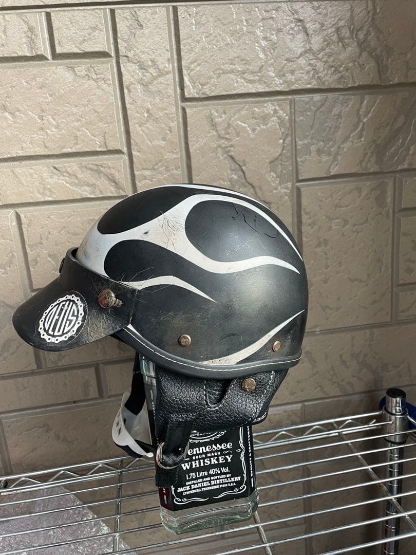 数回着用　ポリヘル　カスタム塗装　エイジング