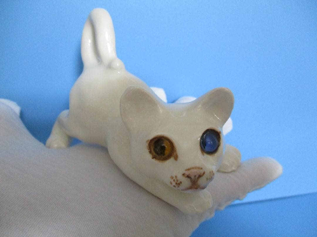 オッドアイの白猫ウィンスタンレイ ケンジントン キャット サイズ1 ZNO1