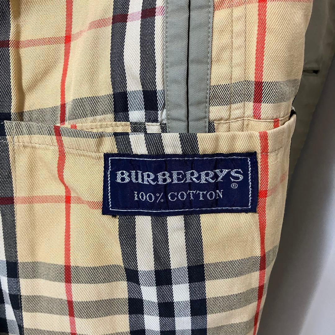 Burberrys バーバリー 一枚袖 ステンカラーコート カーキ 玉虫色