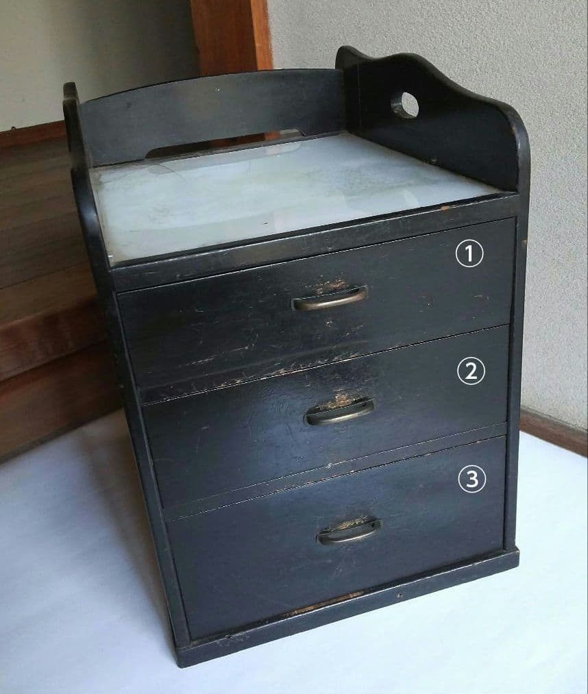 木製 小物入れ 道具入れ 小物収納 裁縫箱 道具箱 レトロ