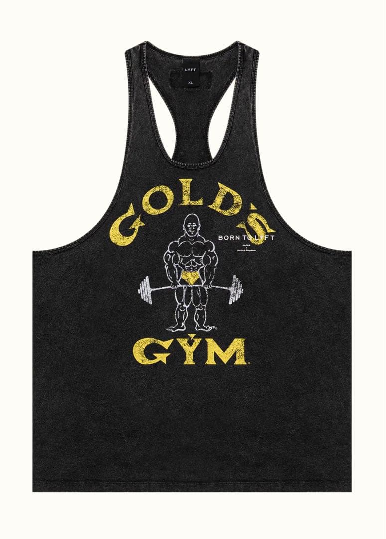 LyFT GOLD'S Gym Vintage Logo タンクトップ
