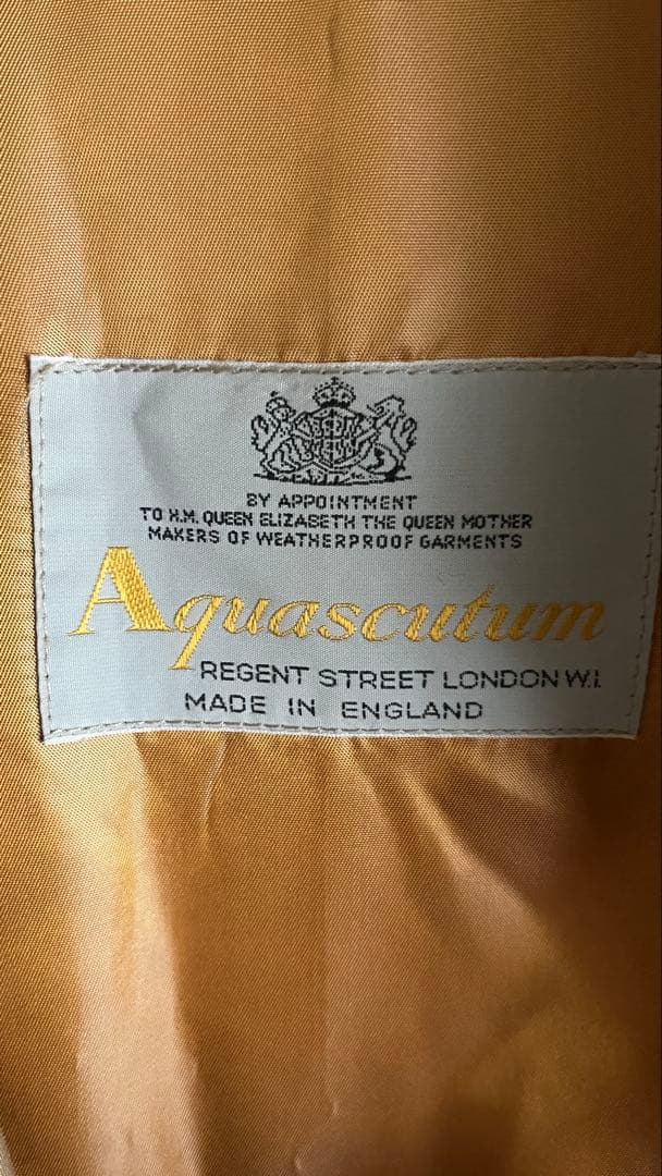 美品！ヴィンテージ　Aquascutum KINGSWAY ウールライナー付