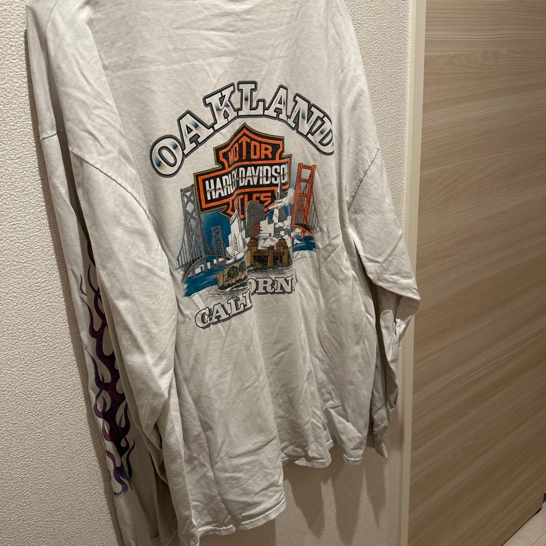 Harley-Davidson 長袖カットソー フレイムデザイン　ヴィンテージ
