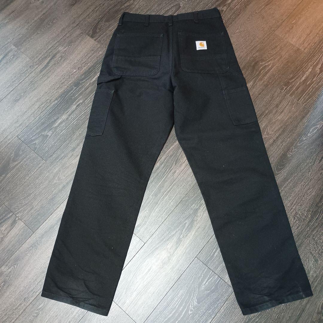 Carhartt 黒 ダブルニーペインターパンツ