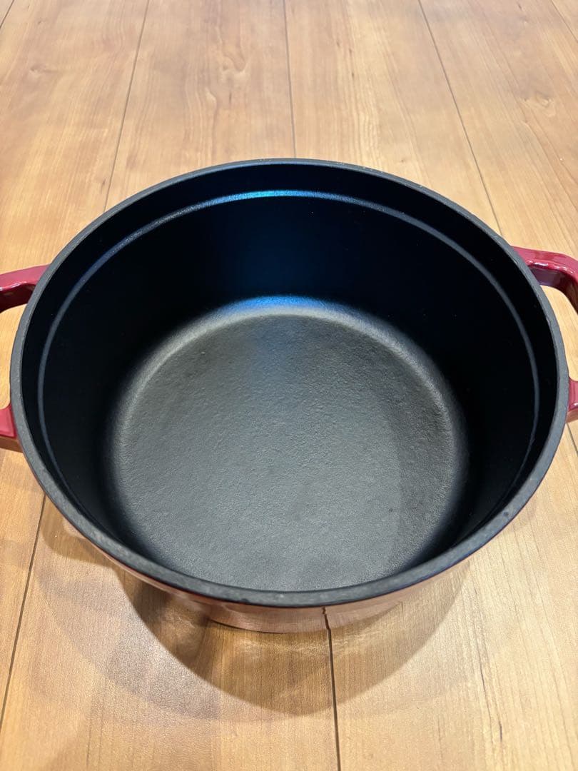 STAUB ストウブ 鋳物ホーロー鍋 ピコ・ココット 24cm ラウンドチェリー