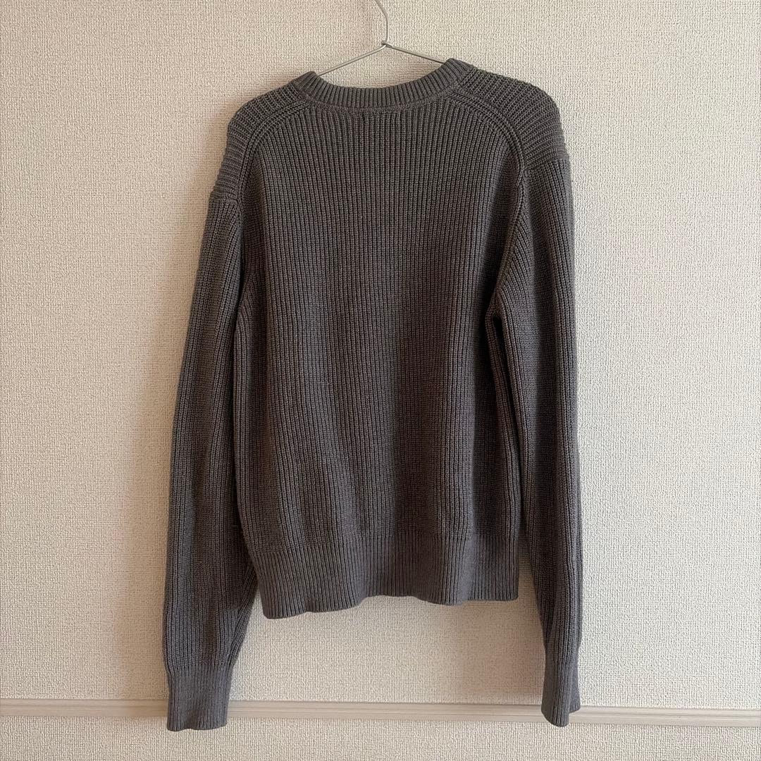 ユニクロC　クルーネックフルジップカーディガン　グレー　Sサイズ　UNIQLOC