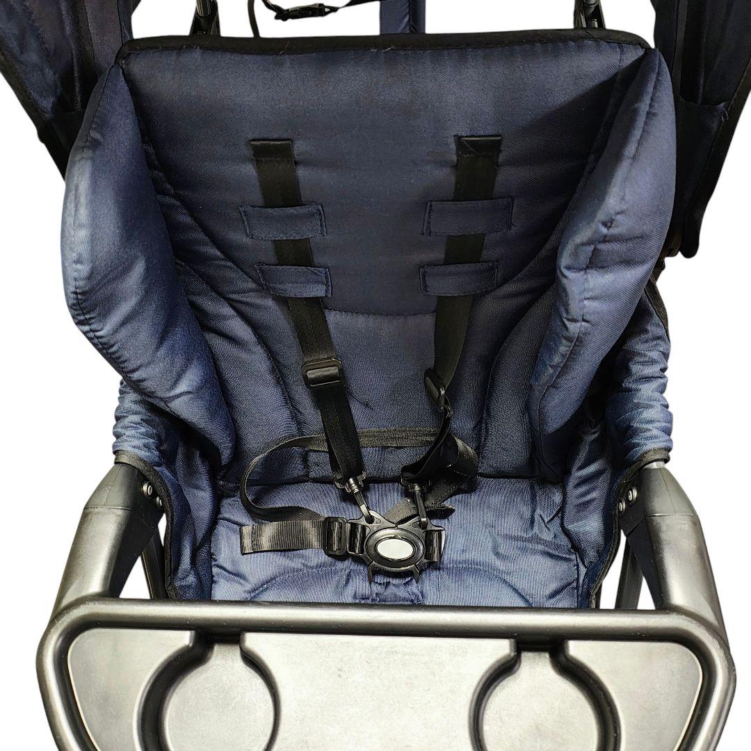 【送料無料】雨カバー　カトージ　2人でゴー　ネイビー　二人乗りベビーカー