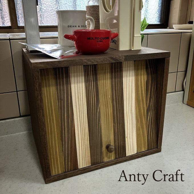 【サイズオーダー可】大容量のブレッドケース　スパイスラック　キッチン収納　完成品