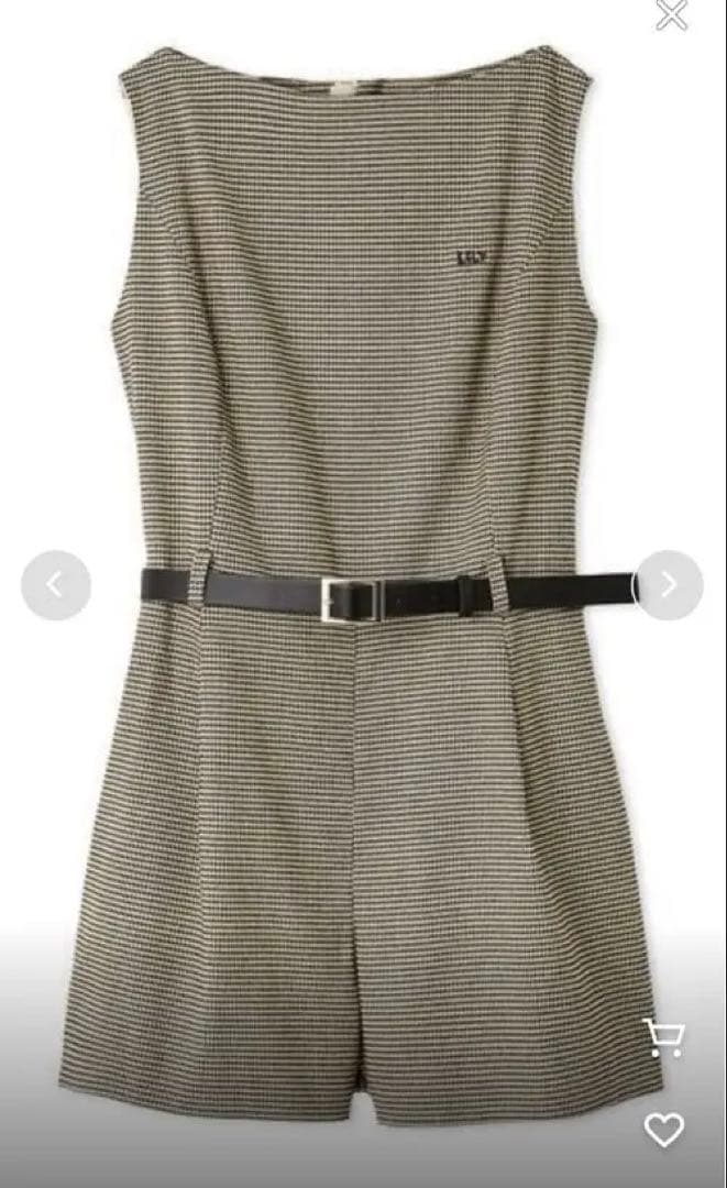 ⭐︎ 【新品未使用】LILY BROWN ベルト付きミニロンパース