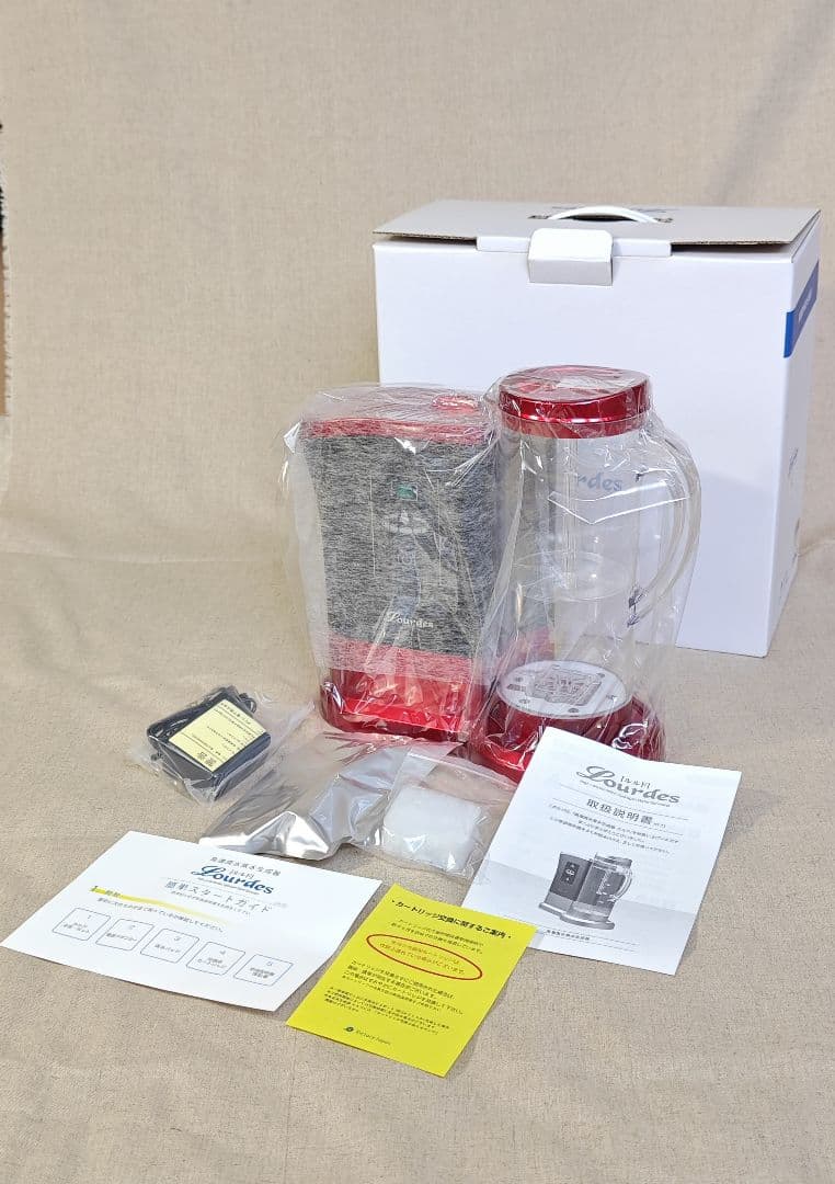 未使用 高濃度水素水生成器 ビクトリージャパン ルルド HS-72 ワインレッド