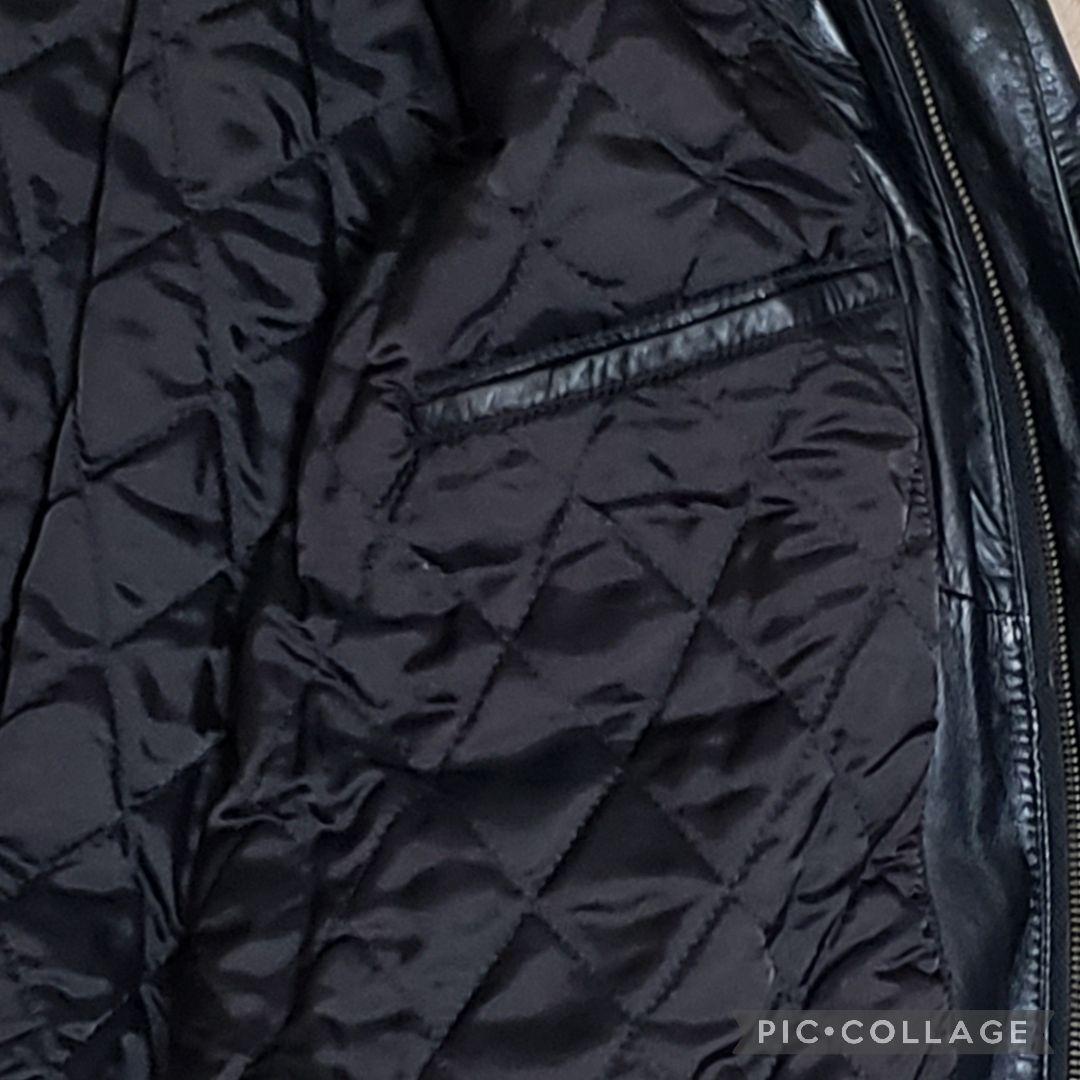 牛革　チンストラップ　Dポケット　短丈　レザージャケット G-1&A-2モチーフ