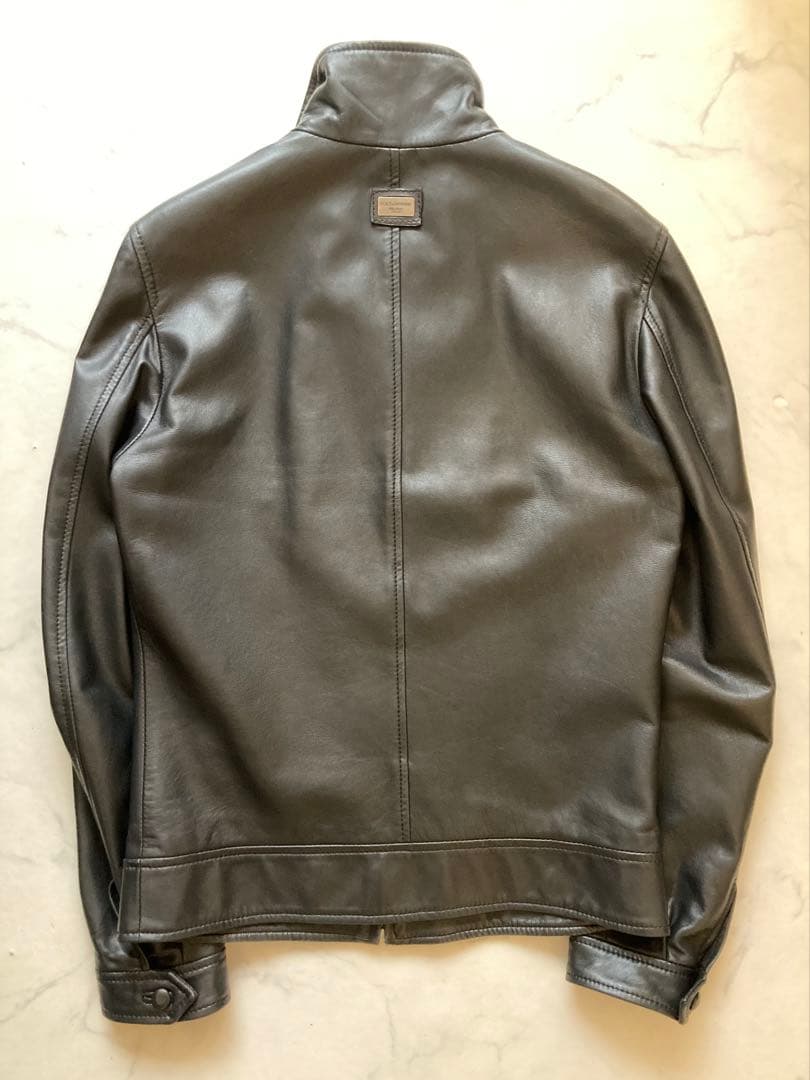 D&Gドルチェ＆ガッバーナ 黒レザーライダース プラダ好き