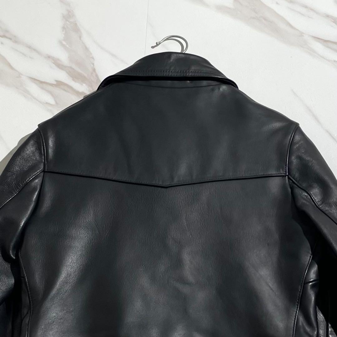 極美品✨ 666 トリプルシックス ダブルライダースジャケット 34サイズ
