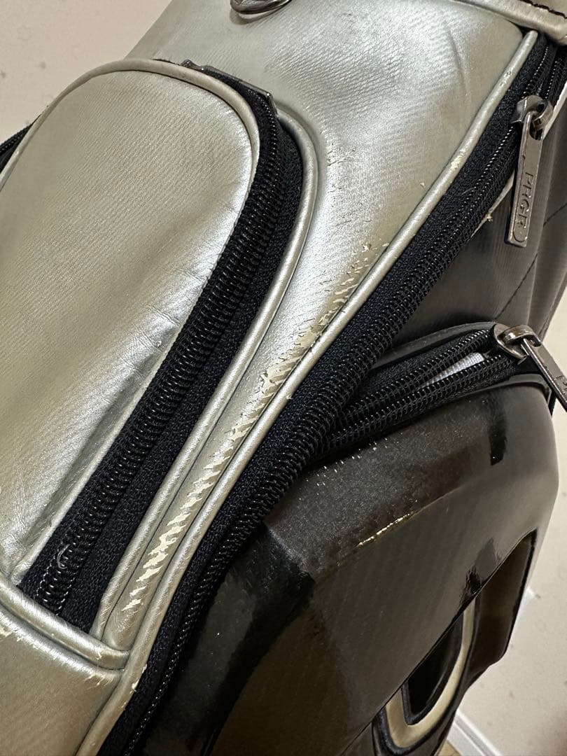 PRGR キャディバッグ ブラック/ホワイト