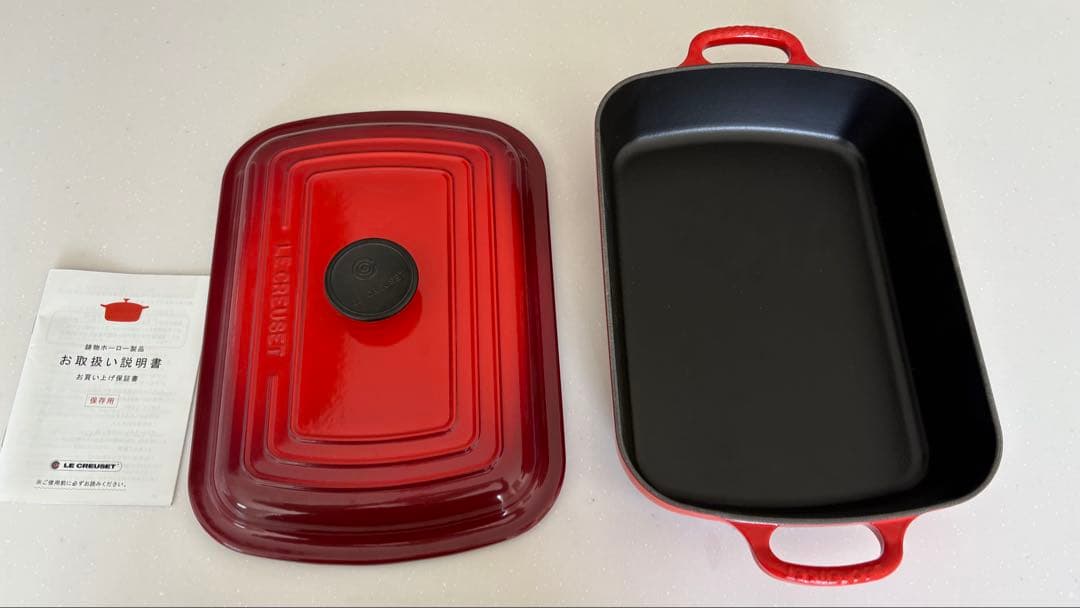 新品未使用 ルクルーゼ ココット29cm 赤