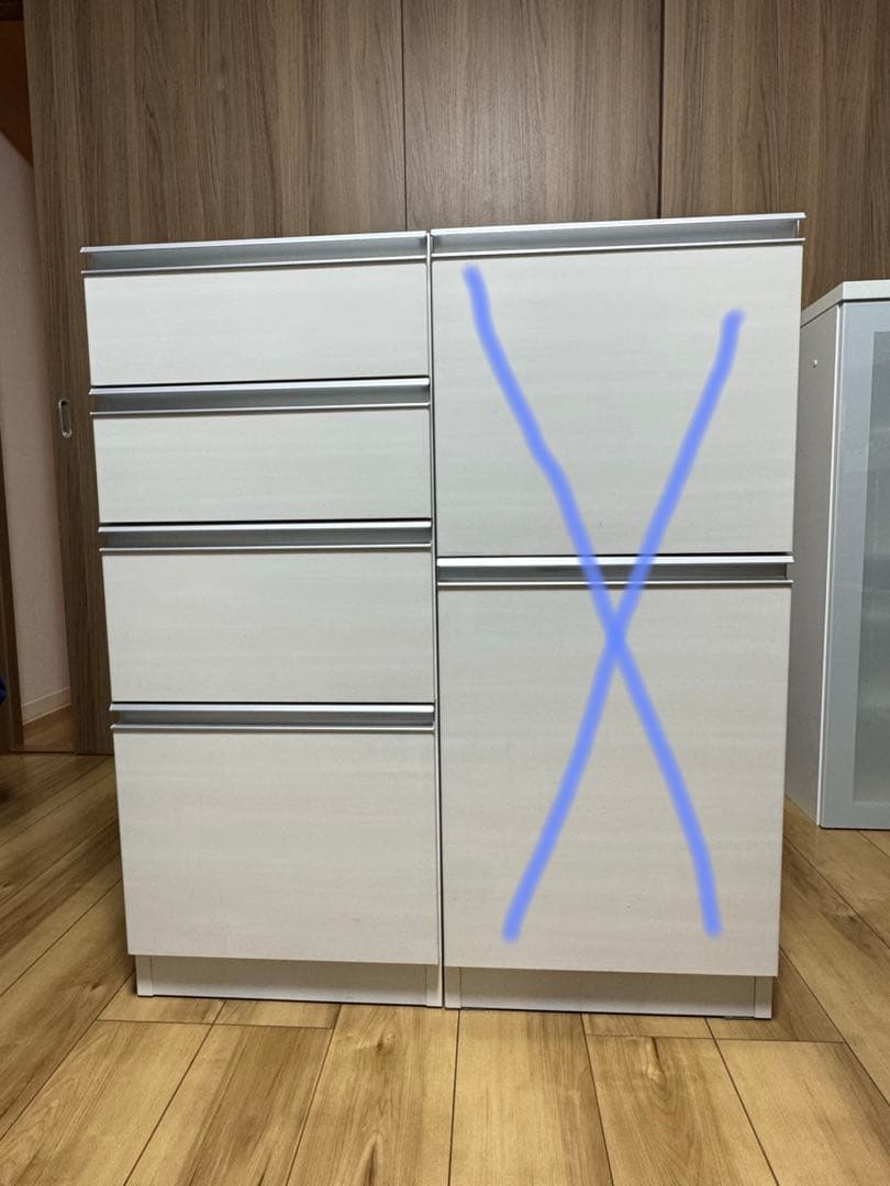 ニトリ キッチンボード 下台 チェルシー 引き出し 40cm幅