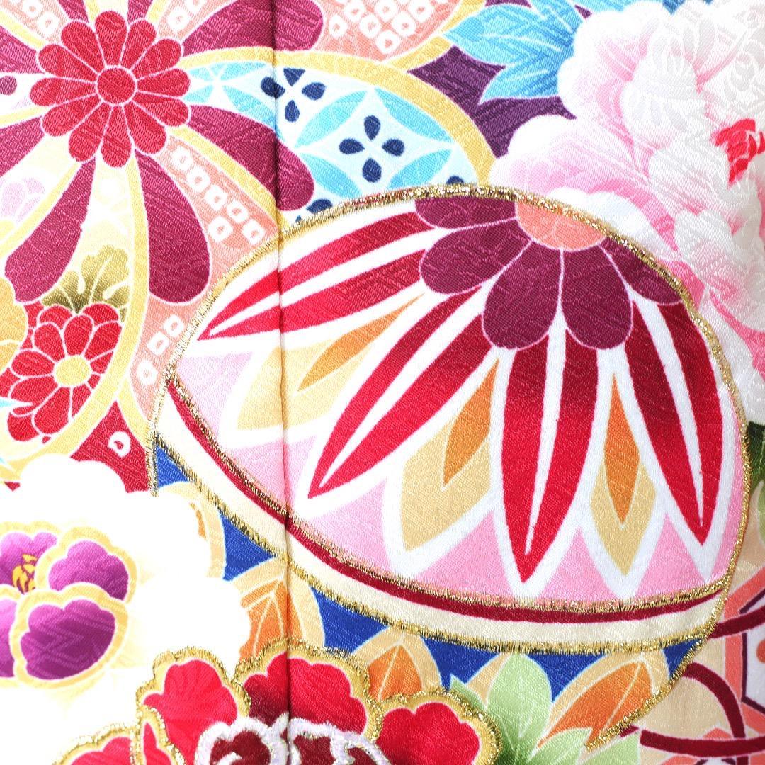 七五三 女の子 7歳 四つ身 着物 帯 フルセット 古典 紫